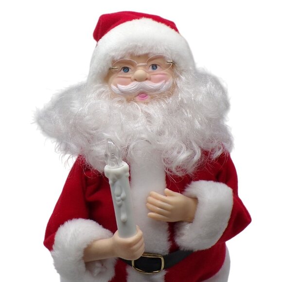 1994 Telco Motionettes Animated & Illuminated Santa Claus Figure Music 13" WORKS - Picture 6 of 11